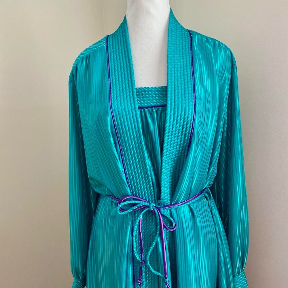Dominique Vibrant Turquoise Robe - Picture 8 of 8